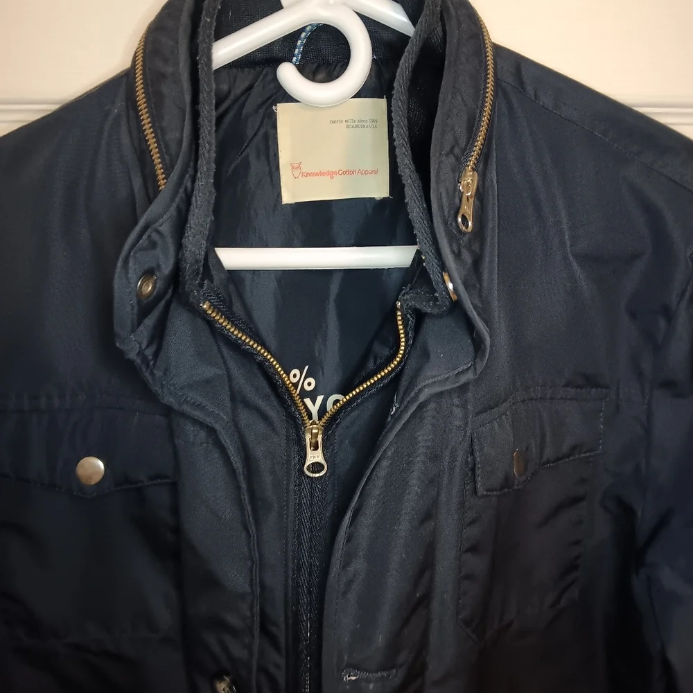 Knowledge Cotton Apparel Men's Soft Shell Long Jacket